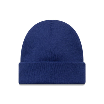 This is a LA Dodgers MLB Mini Logo Dark Blue Cuff Knit Beanie Hat 2