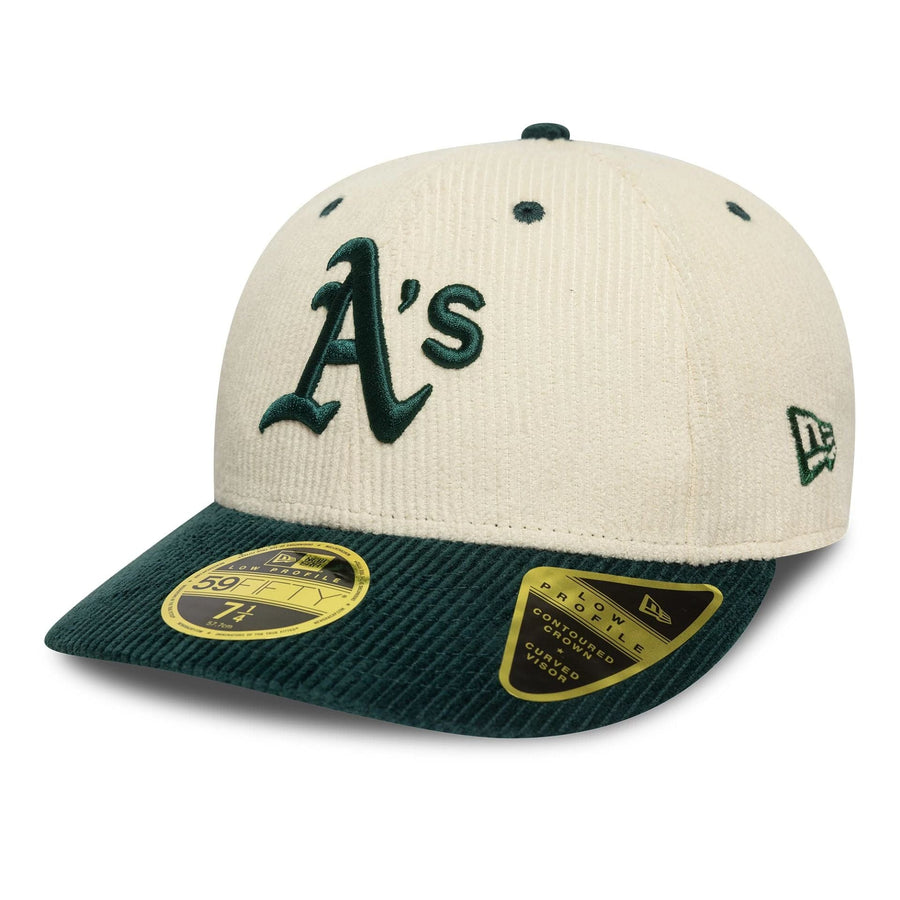 MLB Cord Oakland Athletics Cream Low Profile 59FIFTY Fitted Cap