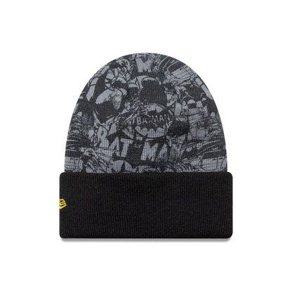 This is a Batman Youth DC Black Cuff Knit Beanie Hat 2