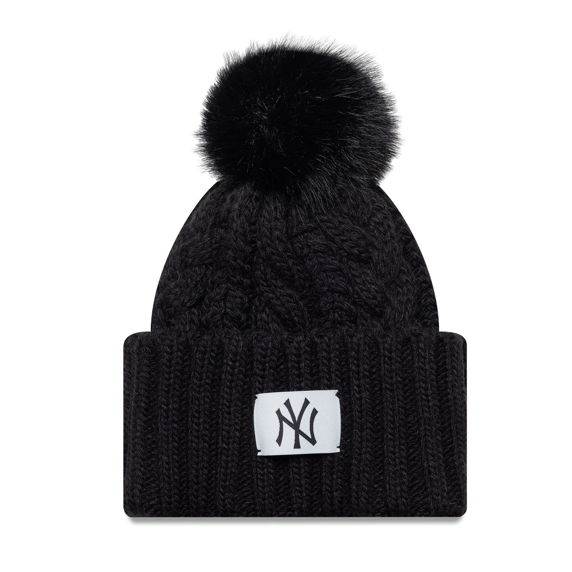 New Era League Essential Cuff NY Yankees Muts zwart turquoise New Era League Essential Cuff NY Yankees Muts zwart turquoise