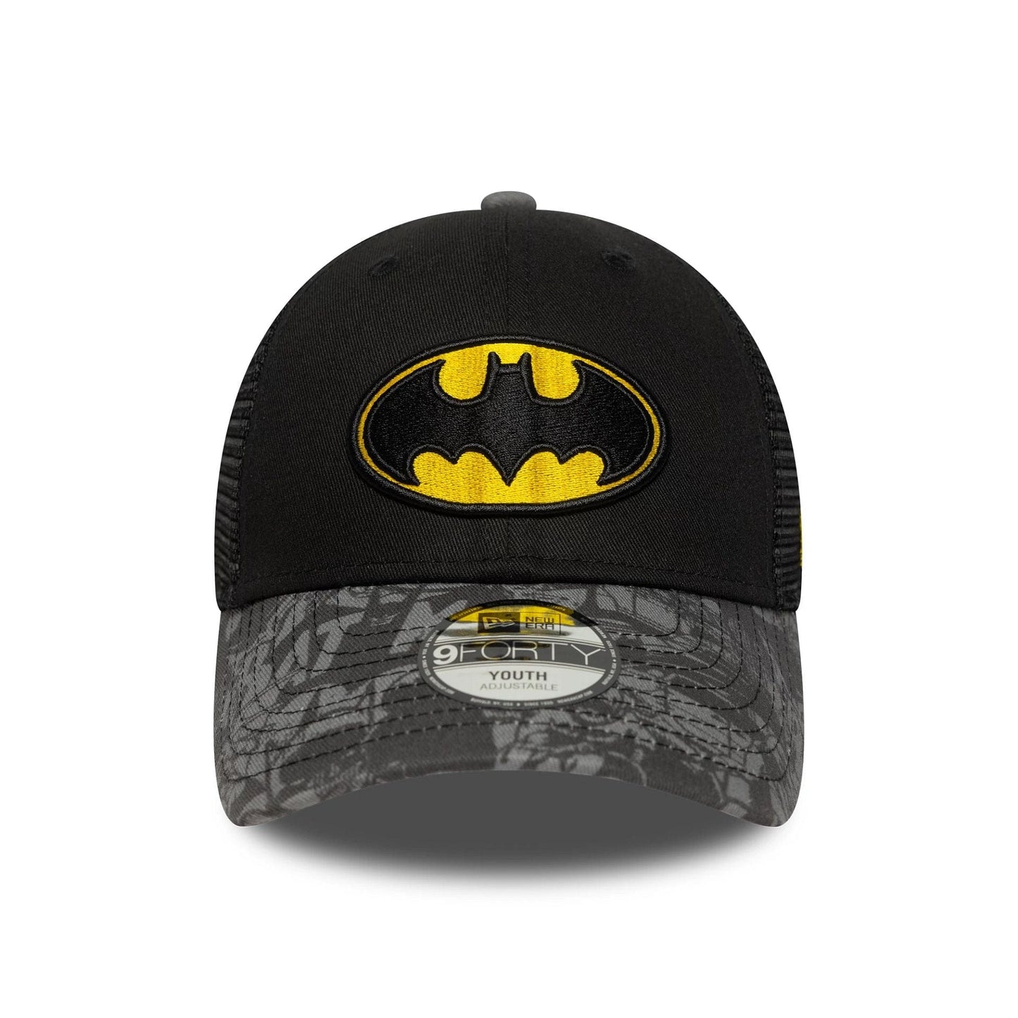 This is a Batman Youth DC Black 9FORTY Trucker Adjustable Cap 2
