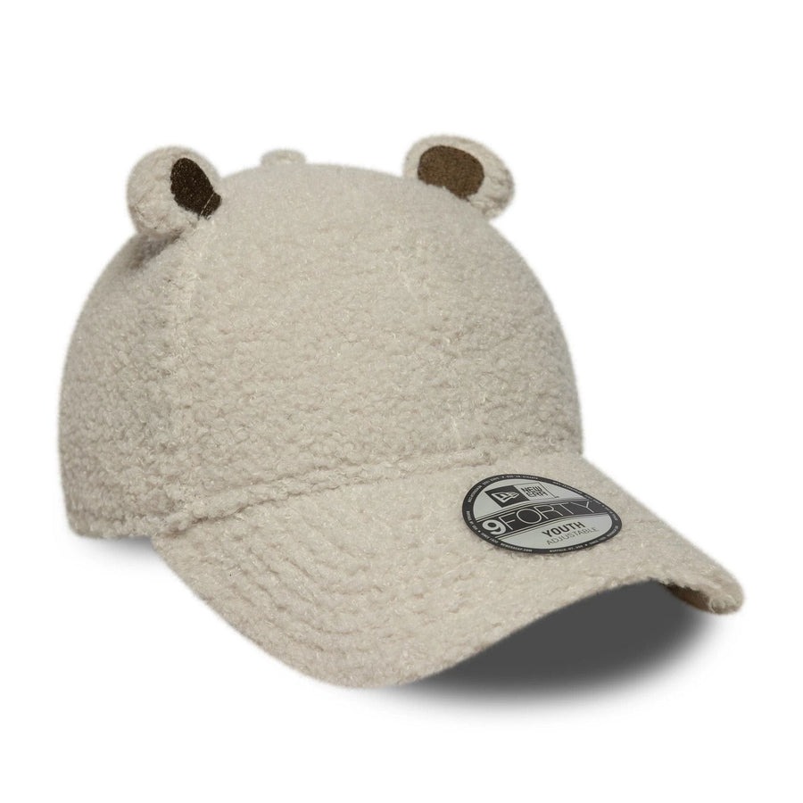 This is a Child New Era Winter Borg Cream 9FORTY Adjustable Cap 3