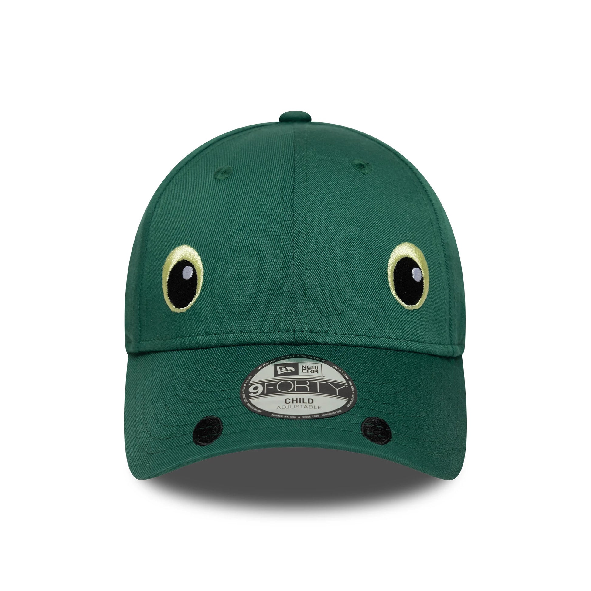 This is a Child New Era Face Green 9FORTY Adjustable Cap 3