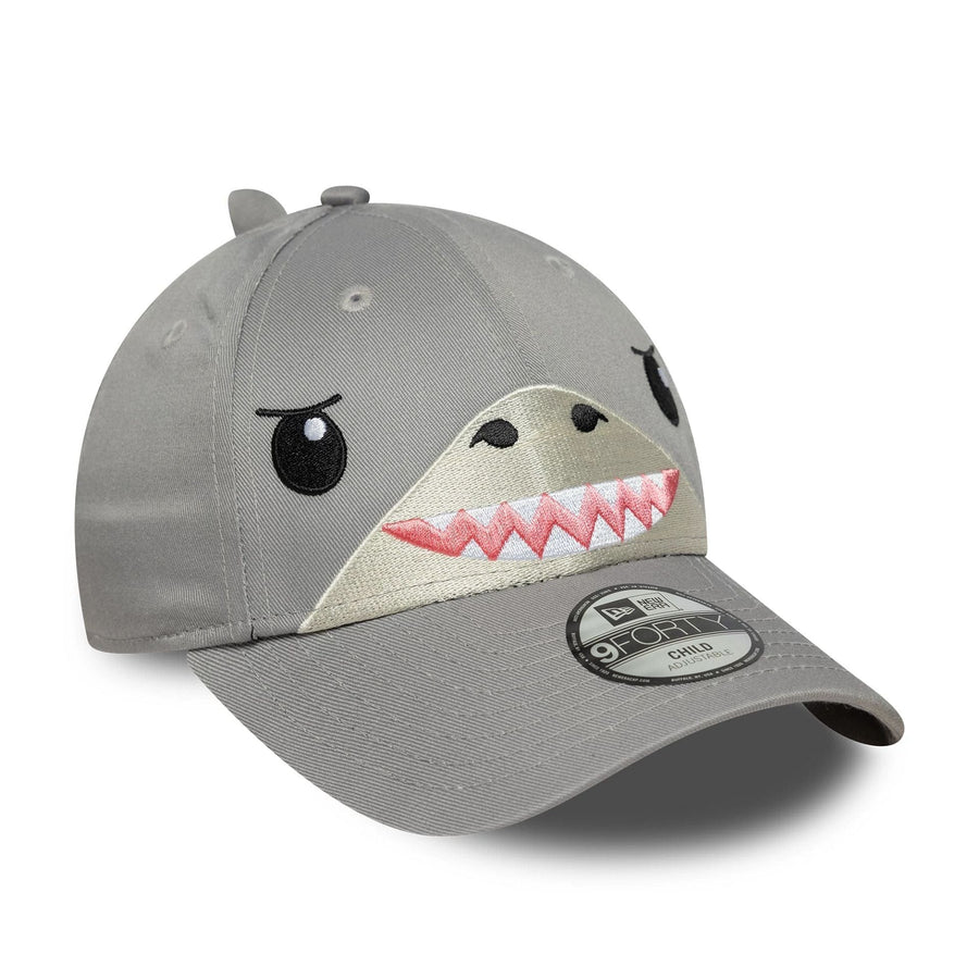 This is a Child New Era Face Grey 9FORTY Adjustable Cap 3