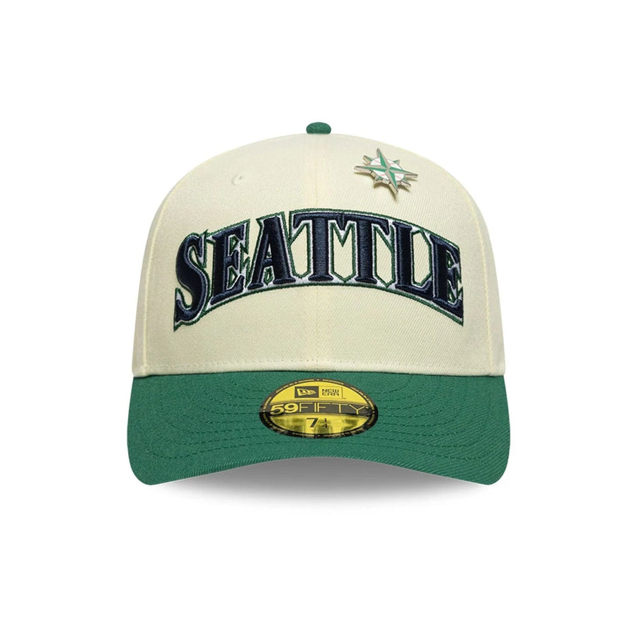 This is a Seattle Mariners MLB All Star Game Cream 59FIFTY Fitted Cap 2
