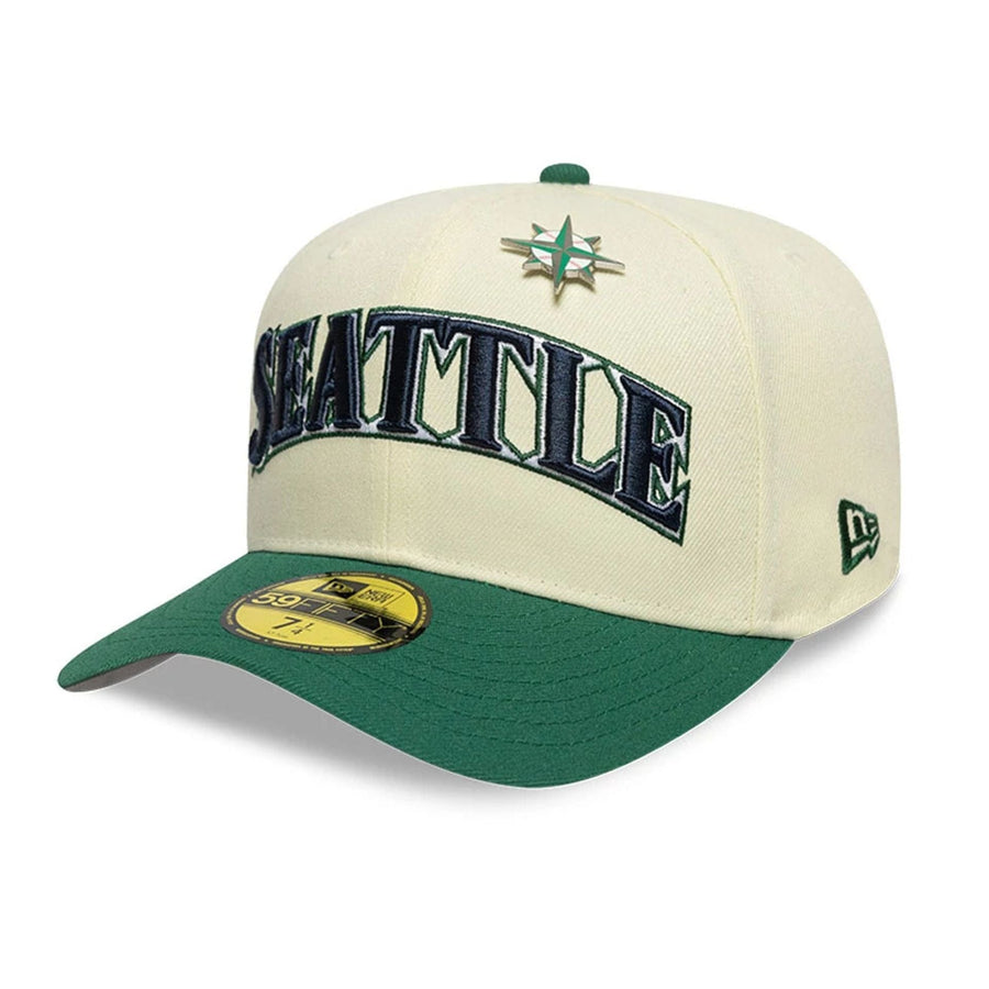 This is a Seattle Mariners MLB All Star Game Cream 59FIFTY Fitted Cap 3