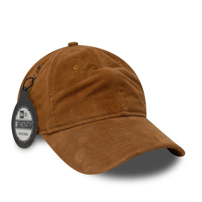 This is a New Era Suede Beige 9TWENTY Adjustable Cap 1