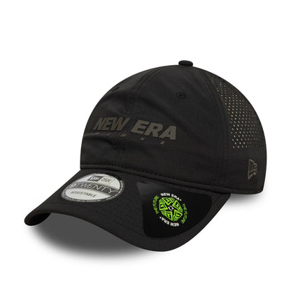 This is a New Era Recycled Black 9TWENTY Adjustable Cap 1