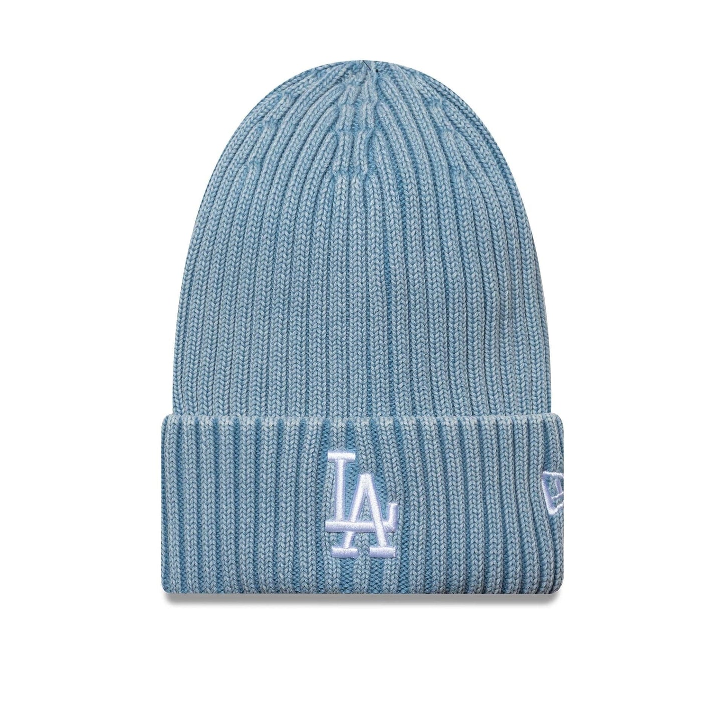 This is a LA Dodgers MLB Washed Pastel Blue Cuff Knit Beanie Hat 1