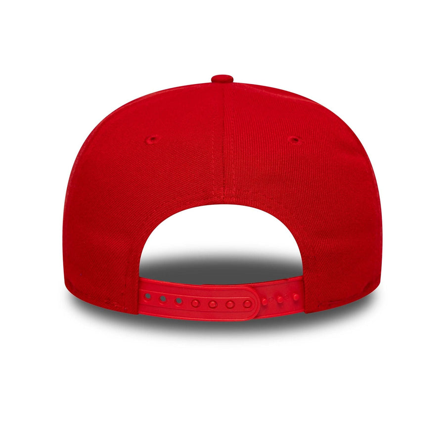 This is a Kansas City Chiefs NFL Patch Red 9SEVENTY Stretch-Snap Adjustable Cap 5