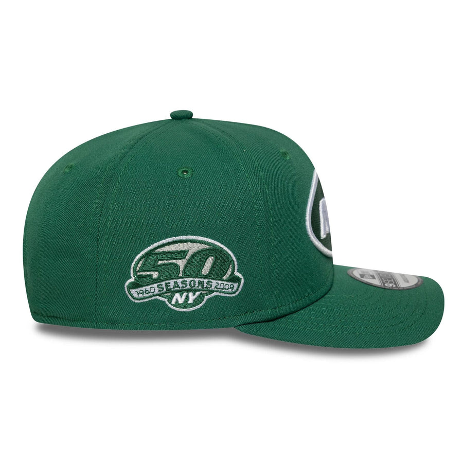 This is a New York Jets NFL Patch Green 9SEVENTY Stretch-Snap Adjustable Cap 6