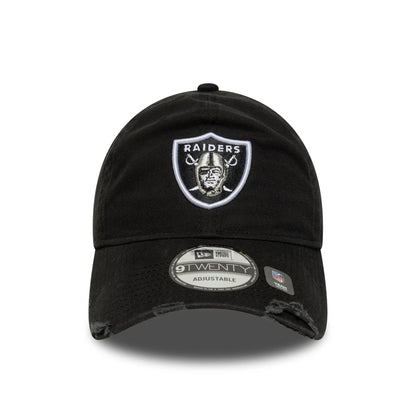 This is a Las Vegas Raiders NFL Wash Black 9TWENTY Adjustable Cap 2