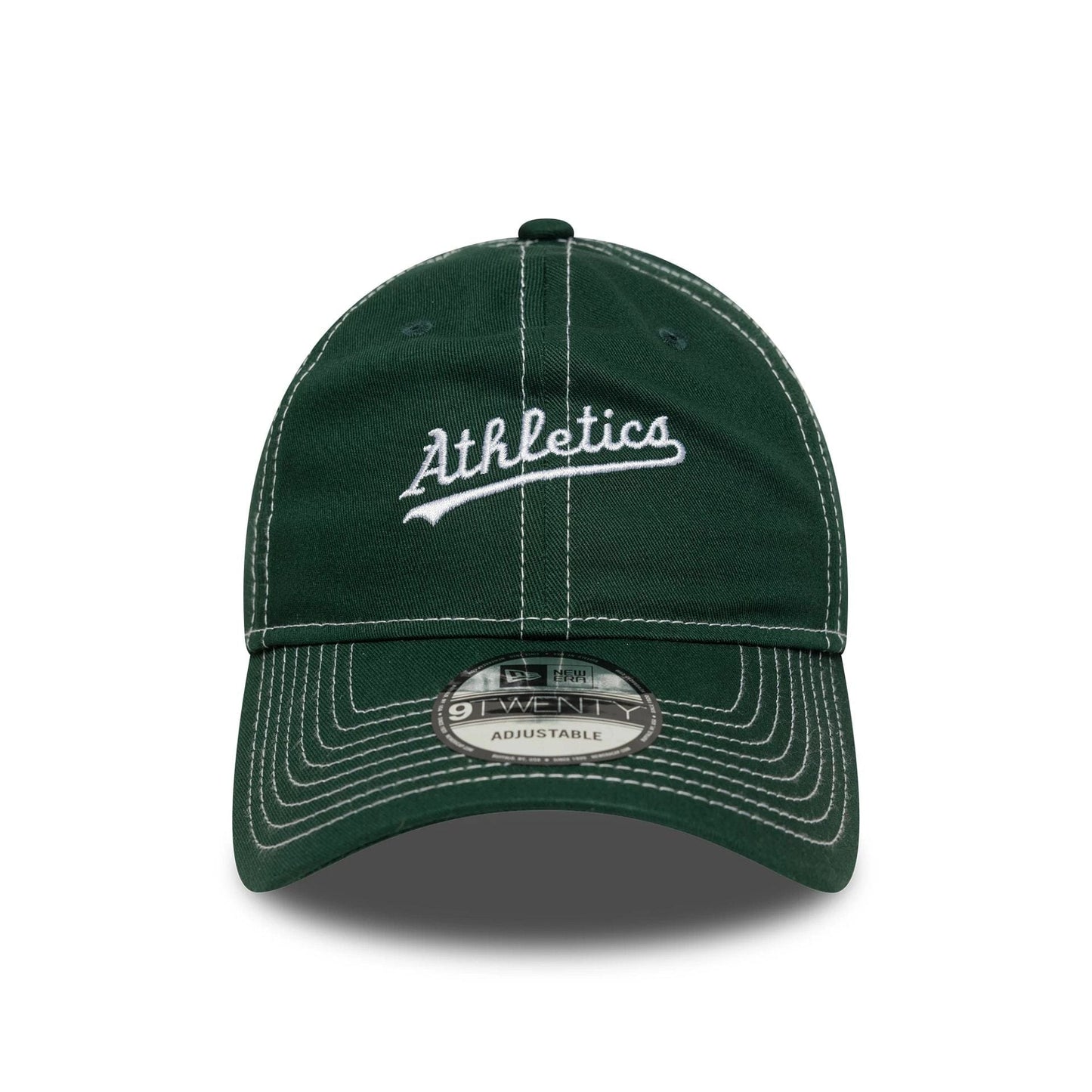 This is a Oakland Athletics MLB Contrast Stitch Dark Green 9TWENTY Adjustable Cap 2