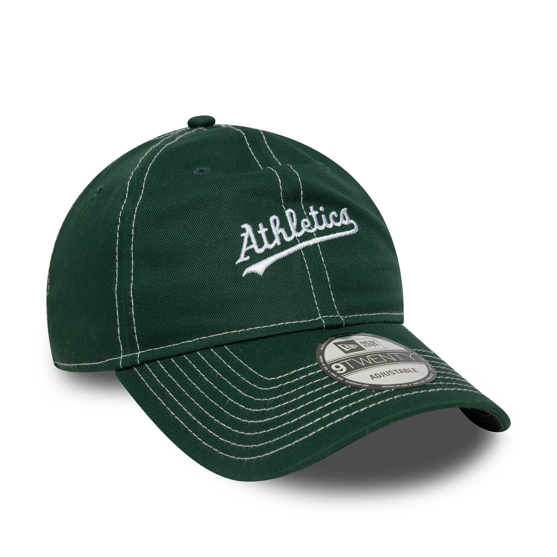This is a Oakland Athletics MLB Contrast Stitch Dark Green 9TWENTY Adjustable Cap 3