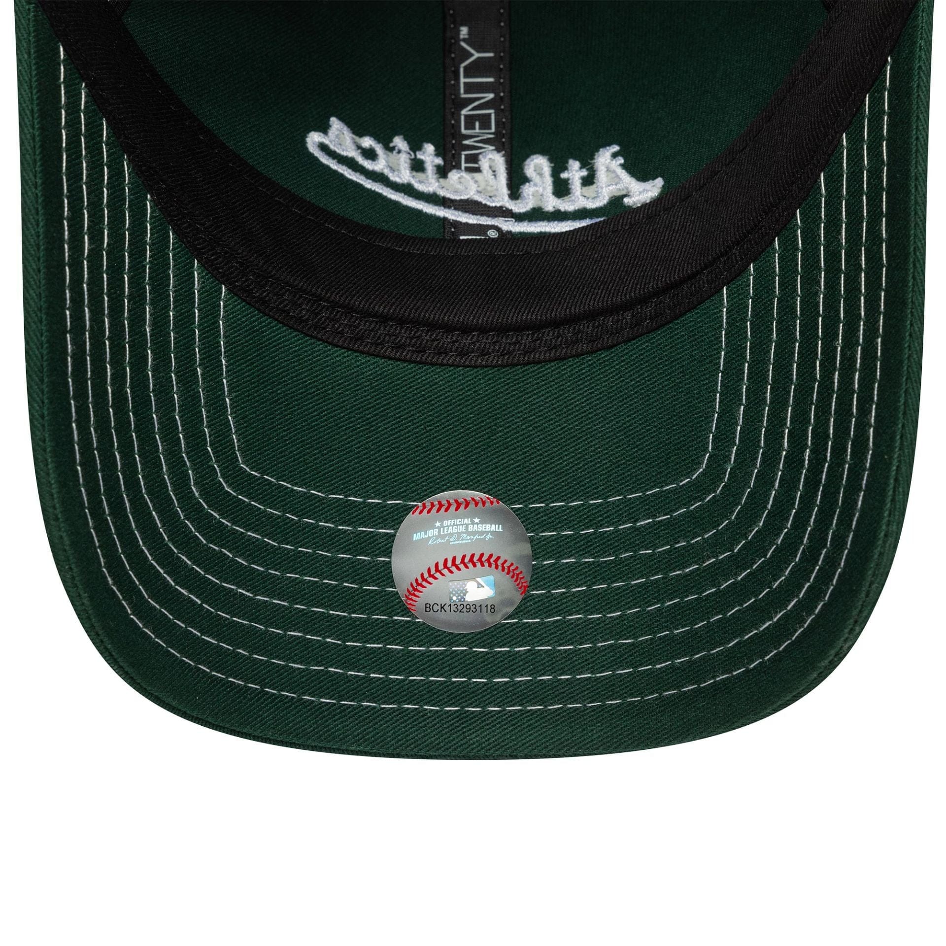 This is a Oakland Athletics MLB Contrast Stitch Dark Green 9TWENTY Adjustable Cap 5