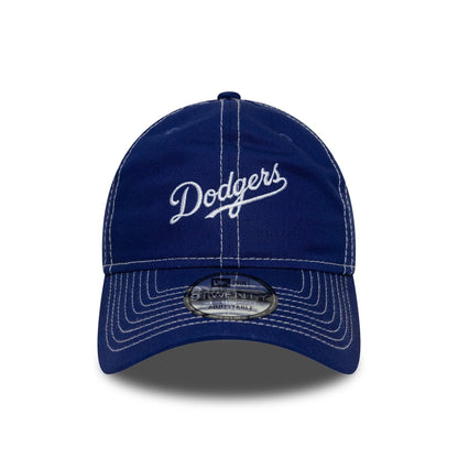 This is a LA Dodgers MLB Contrast Stitch Dark Blue 9TWENTY Adjustable Cap 2