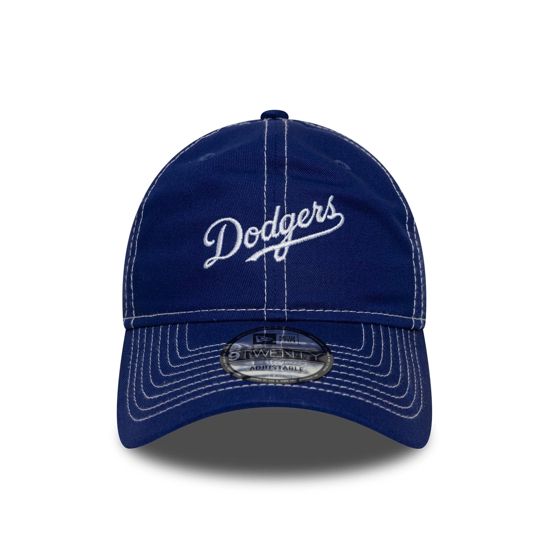 This is a LA Dodgers MLB Contrast Stitch Dark Blue 9TWENTY Adjustable Cap 2