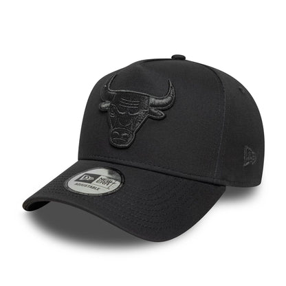 This is a Chicago Bulls NBA Metallic Dark Grey 9FORTY E-Frame Adjustable Cap 1
