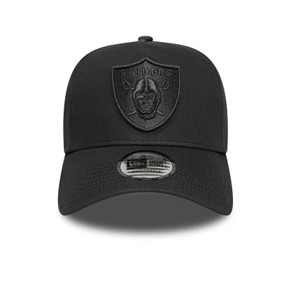 This is a Las Vegas Raiders NFL Metallic Dark Grey 9FORTY E-Frame Adjustable Cap 2