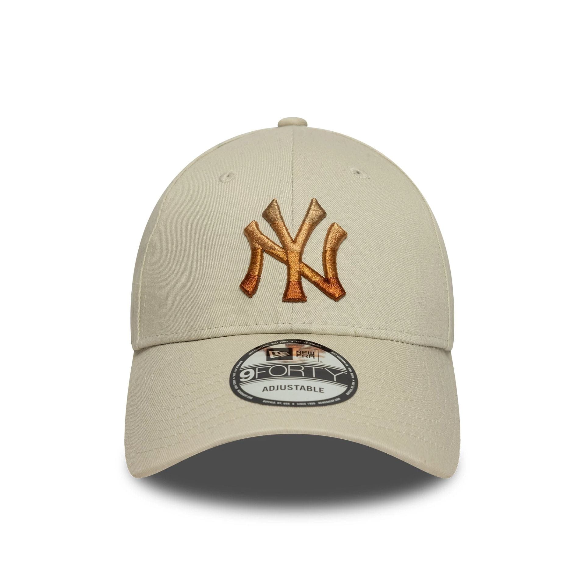 This is a New York Yankees MLB Ombre Infill Cream 9FORTY Adjustable Cap 2