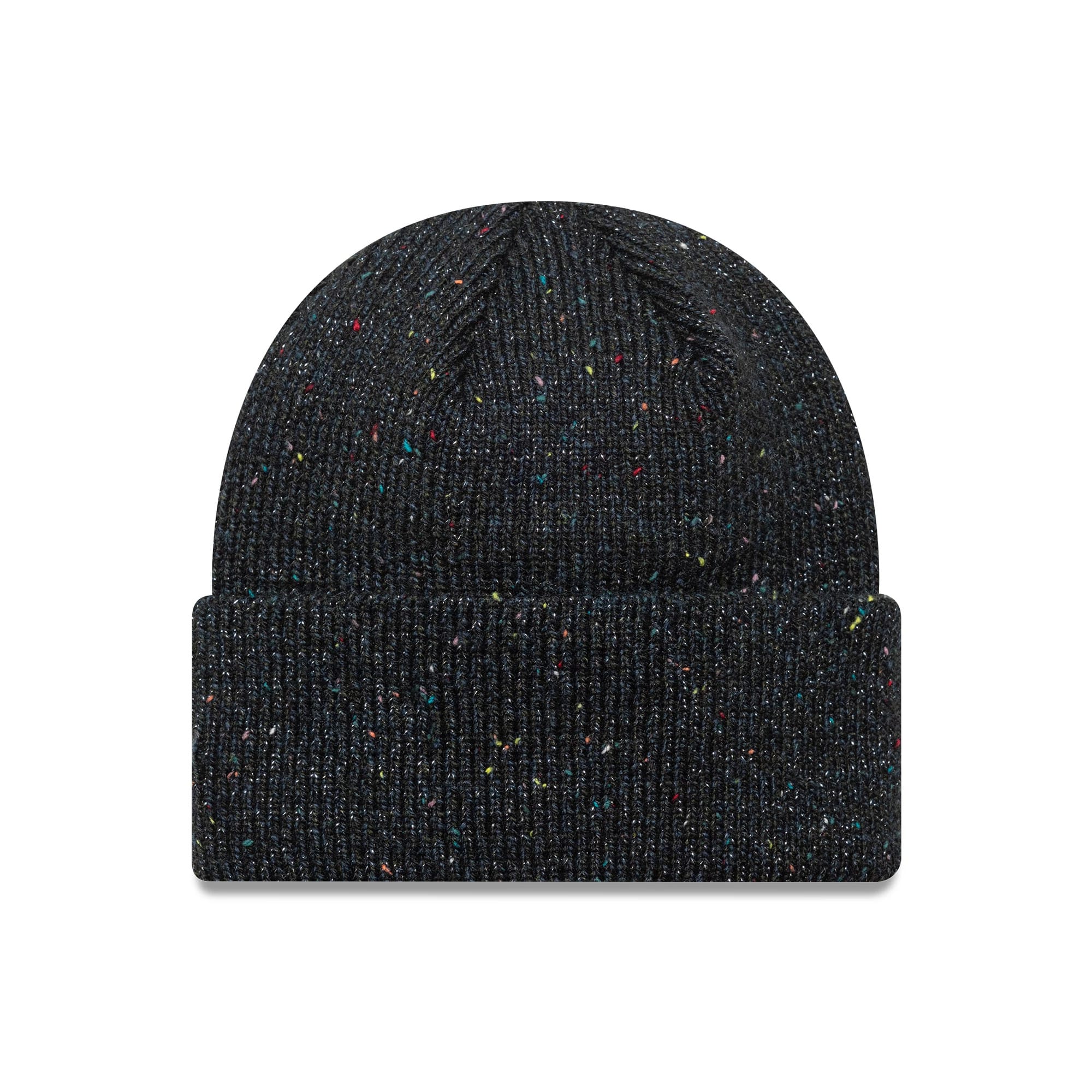 This is a New York Yankees Womens MLB Glitter Black Cuff Knit Beanie Hat 2