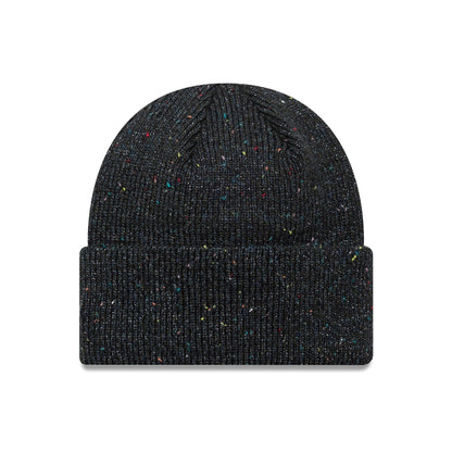 This is a New York Yankees Womens MLB Glitter Black Cuff Knit Beanie Hat 2