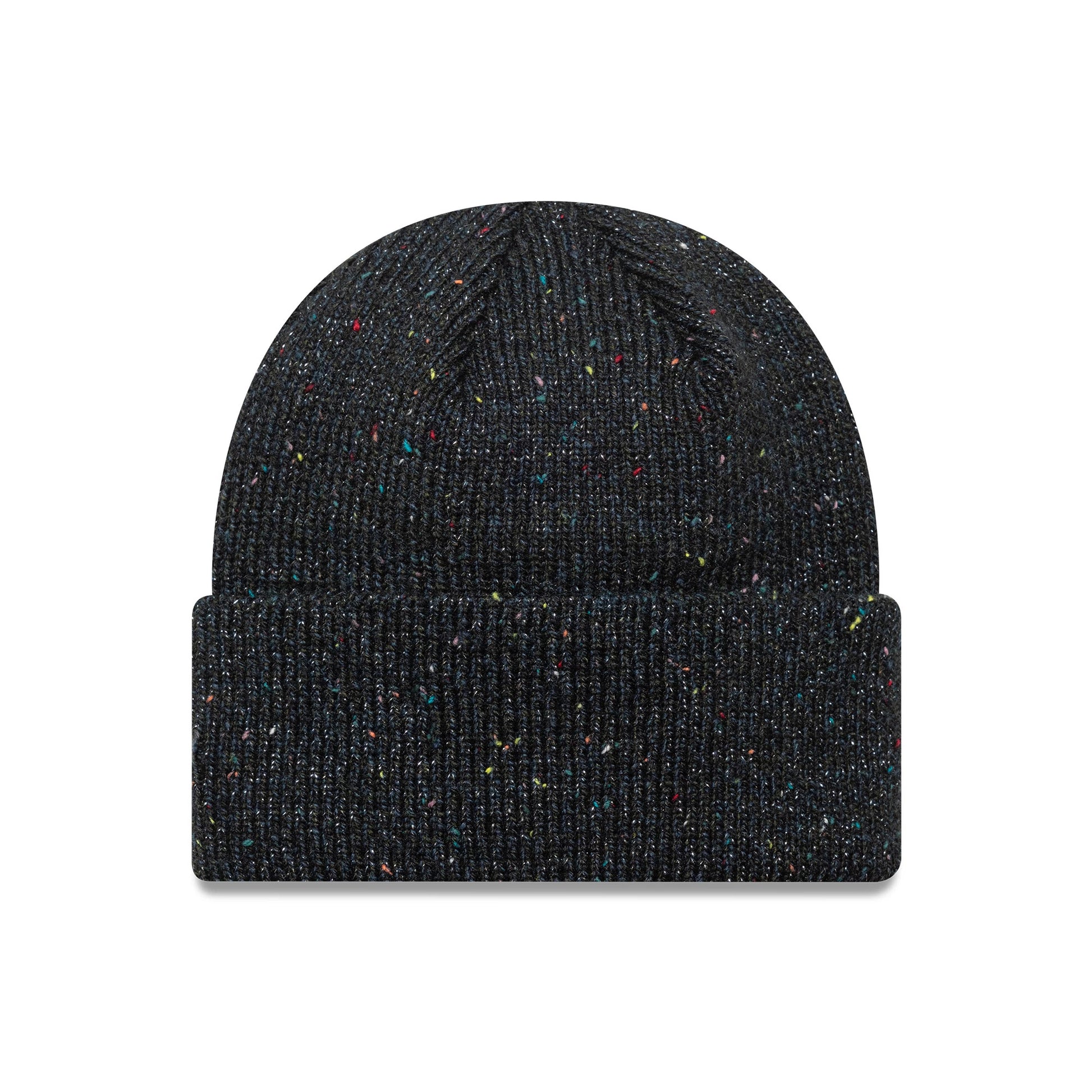 This is a New York Yankees Womens MLB Glitter Black Cuff Knit Beanie Hat 2
