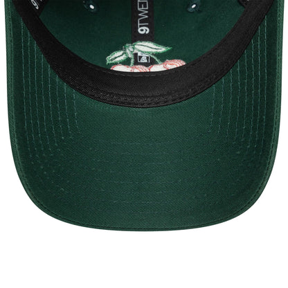 This is a Womens New Era Phrase Dark Green 9TWENTY Adjustable Cap 5