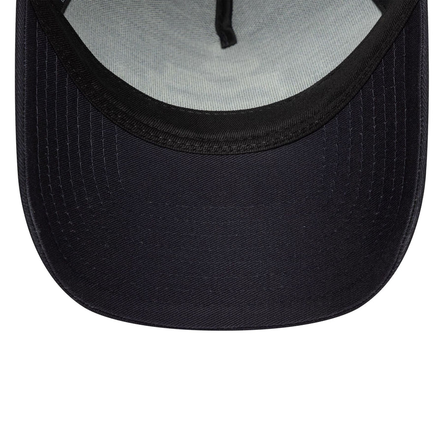 This is a Womens New Era City Navy 9FORTY E-Frame Trucker Adjustable Cap 5