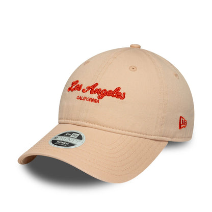 This is a Womens New Era City Cream 9TWENTY Adjustable Cap 1