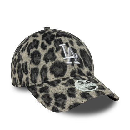 This is a LA Dodgers Womens MLB Cosy Animal Grey Leopard 9FORTY Adjustable Cap 3