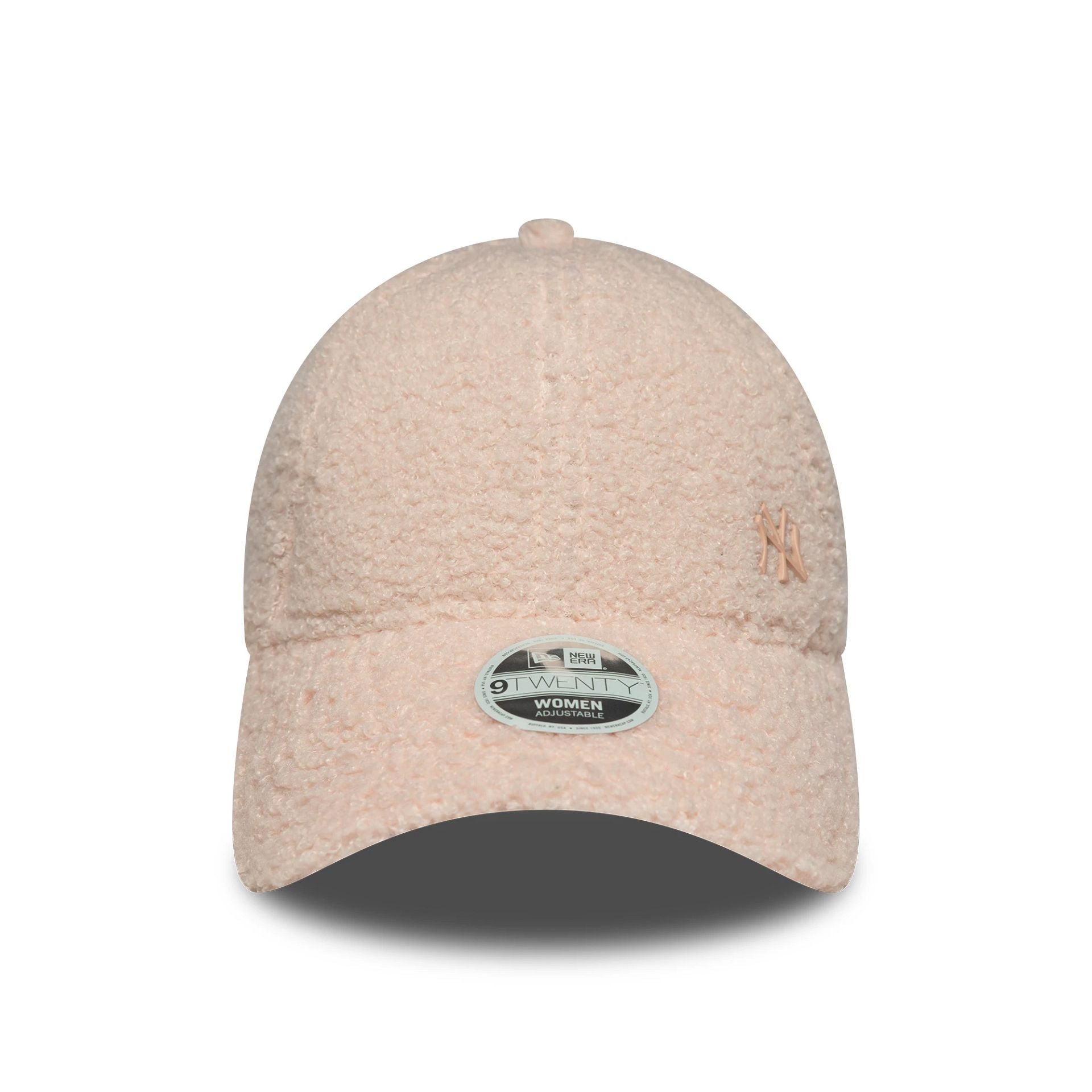 This is a New York Yankees MLB Womens Borg Pastel Pink 9FORTY Adjustable Cap 2