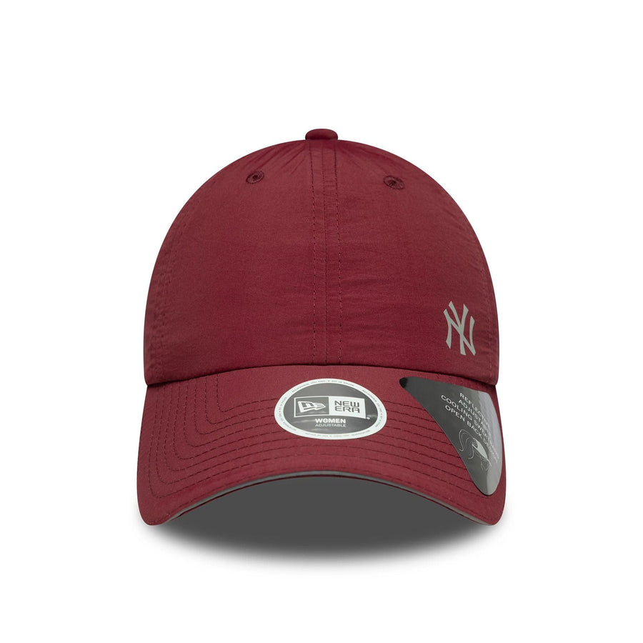 This is a New York Yankees Womens MLB Flawless Dark Red Pony Tail Adjustable Cap 3