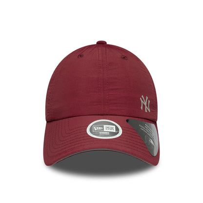 This is a New York Yankees Womens MLB Flawless Dark Red Pony Tail Adjustable Cap 3