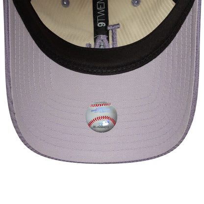 This is a LA Dodgers Womens MLB Block Cord Cream 9TWENTY Adjustable Cap 5