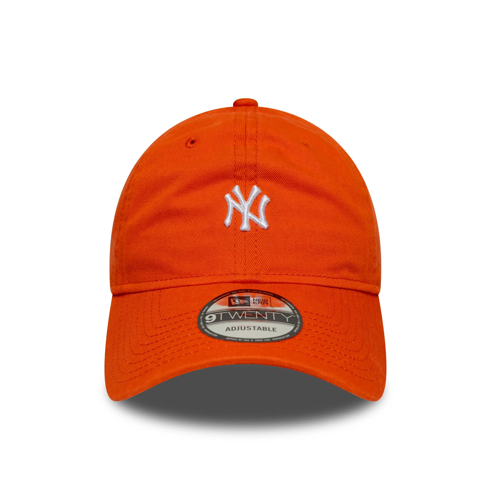 This is a New York Yankees MLB Mini Logo Orange 9TWENTY Adjustable Cap 2