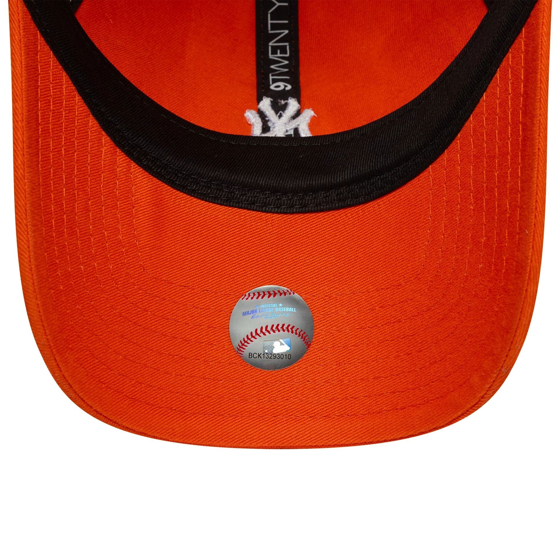 This is a New York Yankees MLB Mini Logo Orange 9TWENTY Adjustable Cap 5