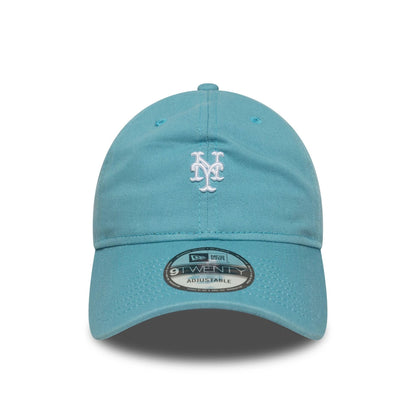 This is a New York Mets MLB Mini Logo Pastel Blue 9TWENTY Adjustable Cap 2