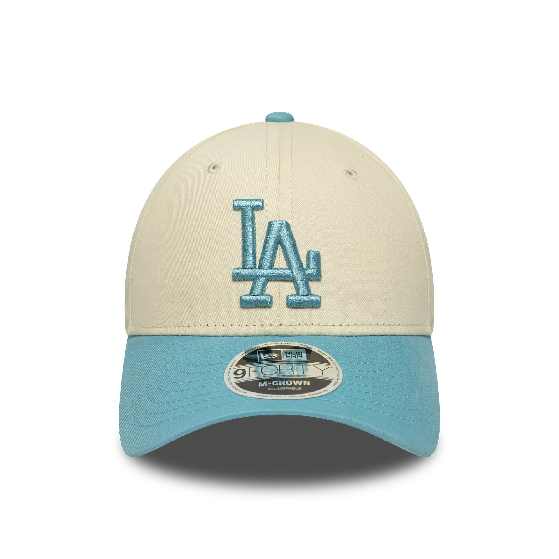 This is a LA Dodgers MLB Colour Block Cream 9FORTY M-Crown Adjustable Cap 2