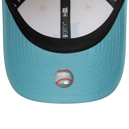 This is a LA Dodgers MLB Colour Block Cream 9FORTY M-Crown Adjustable Cap 6