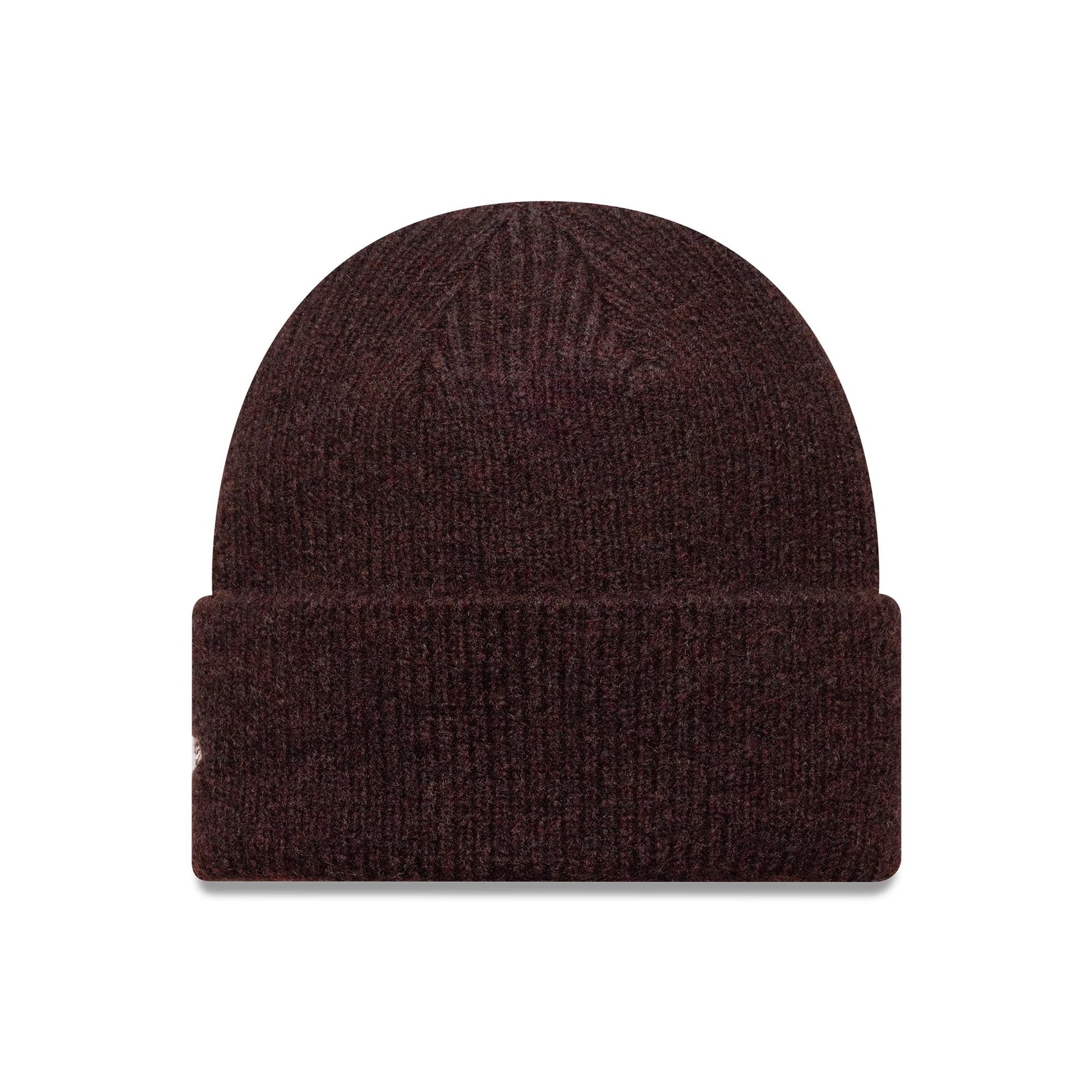 This is a New York Yankees Womens MLB Dark Red Wide Cuff Knit Beanie Hat 2