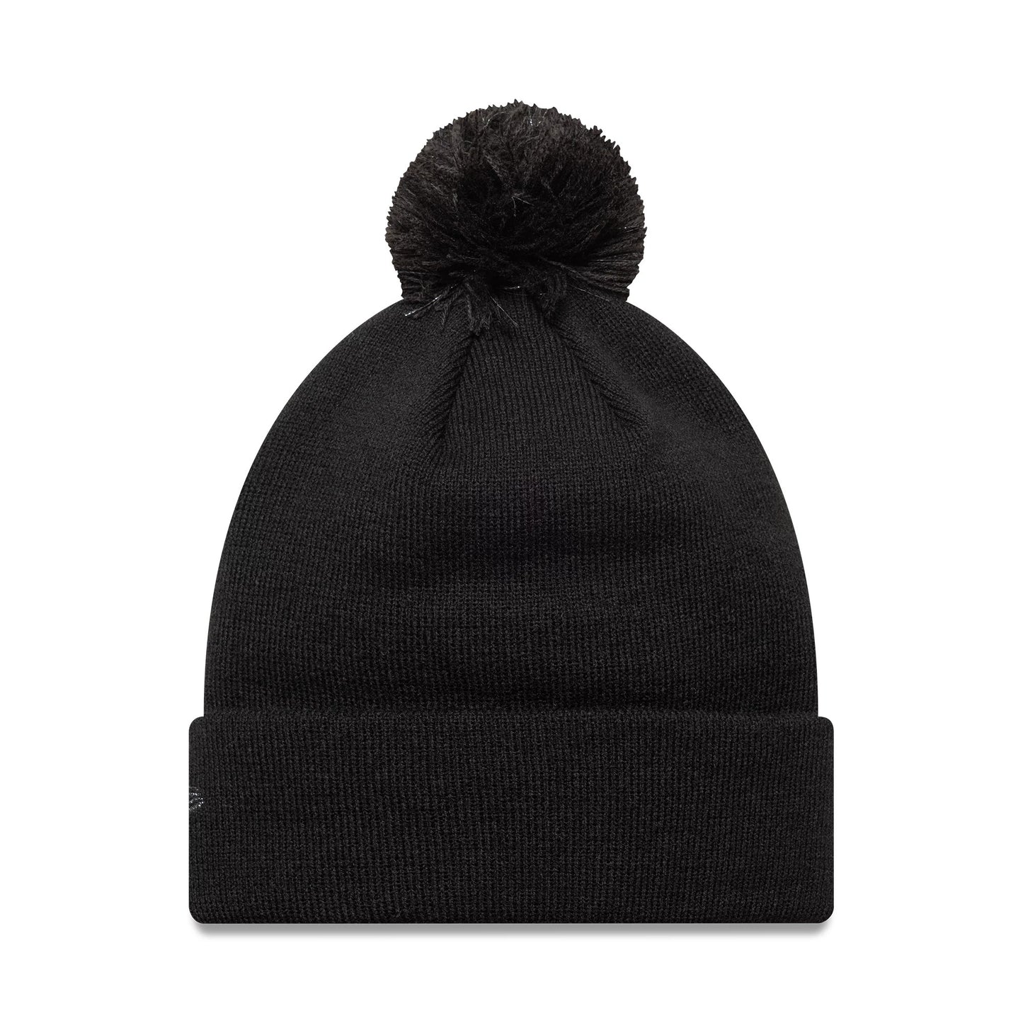 This is a LA Dodgers Womens MLB Metallic Black Cuff Knit Beanie Hat 2