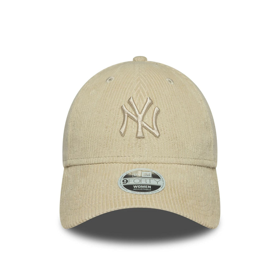 This is a New York Yankees Womens MLB Cord Cream 9FORTY Adjustable Cap 2