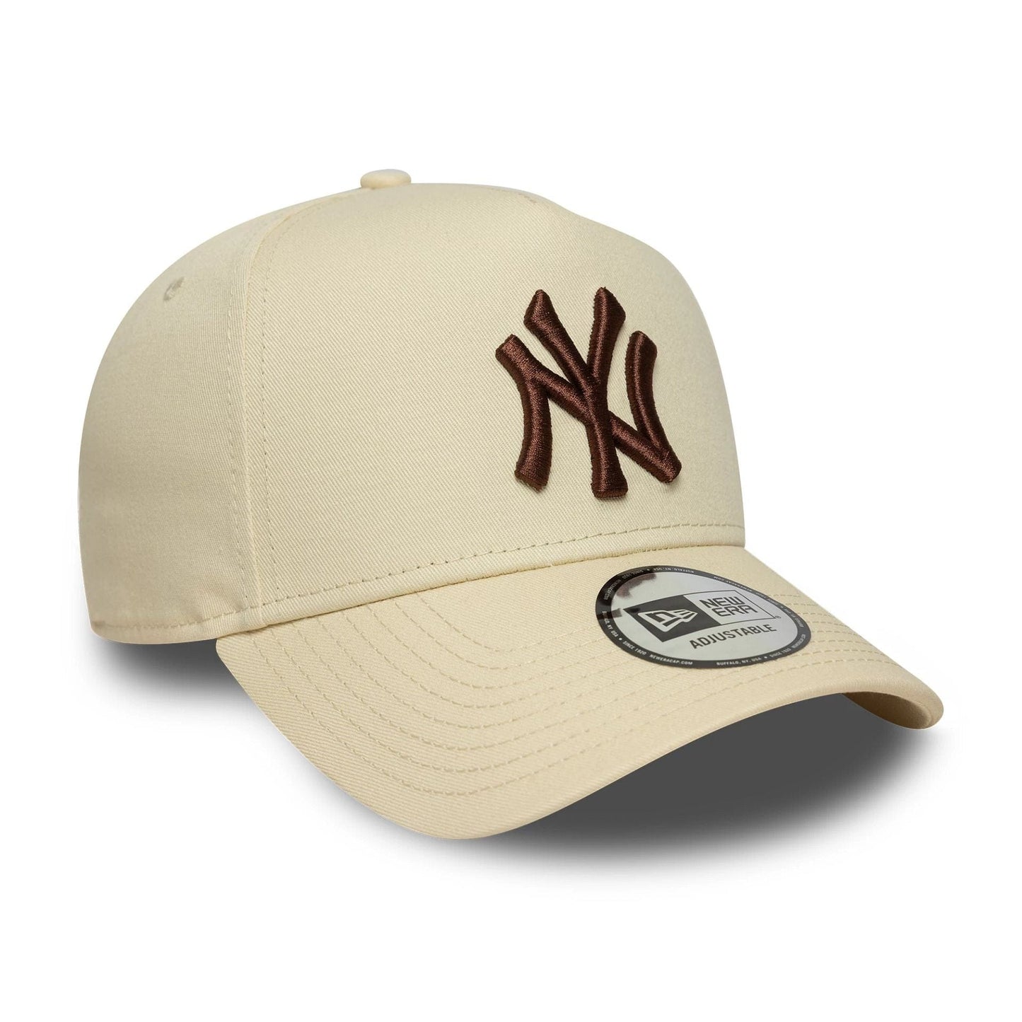 This is a New York Yankees MLB League Essential Cream 9FORTY E-Frame Adjustable Cap 3