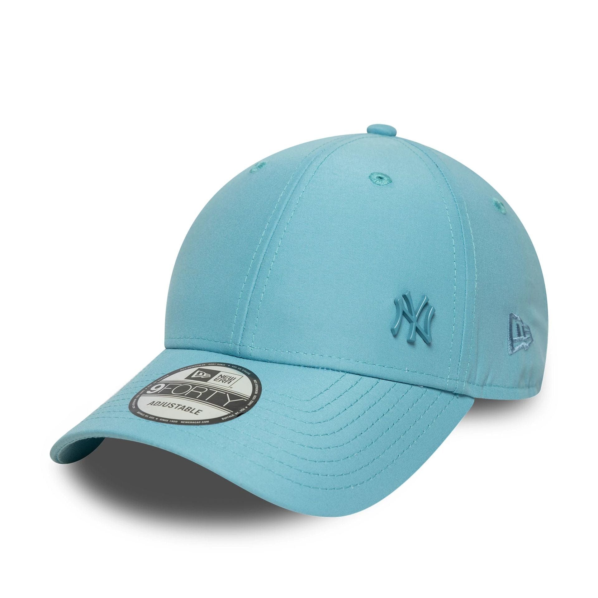 This is a New York Yankees MLB Tonal Flawless Pastel Blue 9FORTY Adjustable Cap 1