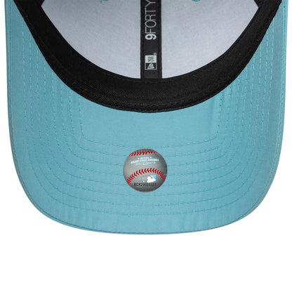 This is a New York Yankees MLB Tonal Flawless Pastel Blue 9FORTY Adjustable Cap 5