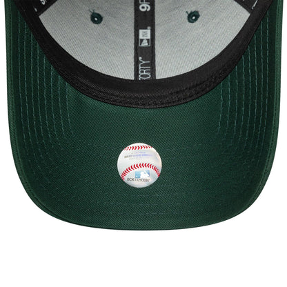 This is a New York Yankees MLB League Essential Dark Green 9FORTY Adjustable Cap 5
