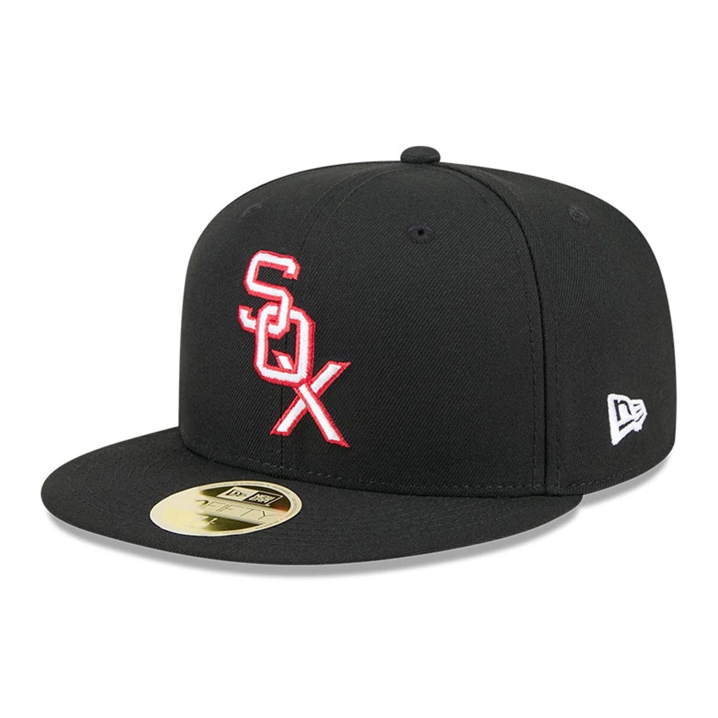 This is a Chicago White Sox MLB 2025 Hall Of Fame Black 59FIFTY Fitted Cap 4