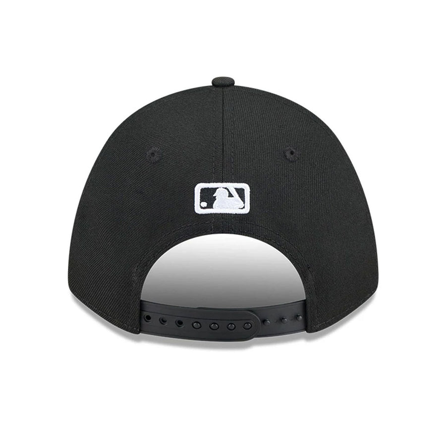 This is a Colorado Rockies MLB 2025 Hall Of Fame Black 9FORTY M-Crown Adjustable Cap 7