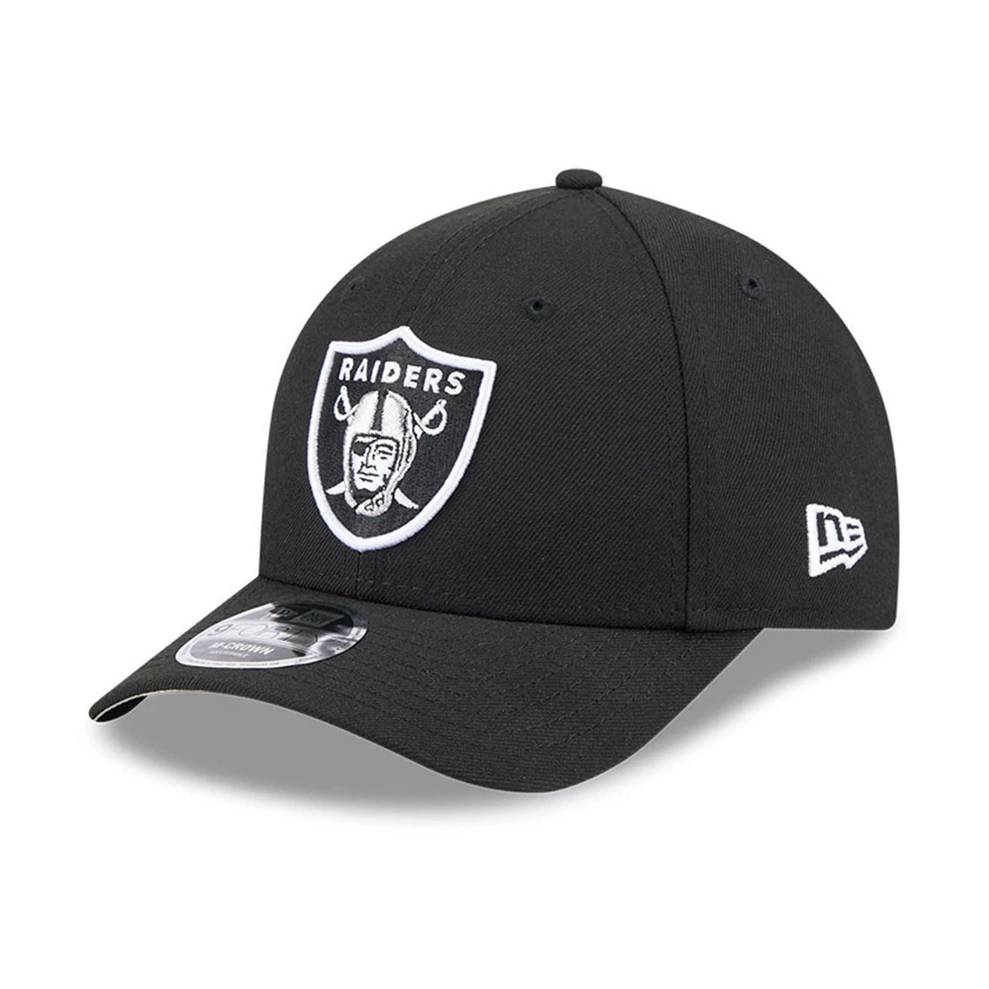 Pictured is this NFL Team Las Vegas Raiders 9FORTY M-Crown cap in black. 1